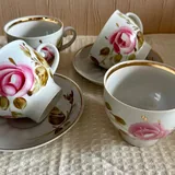 Винтажная посуда, бокалы, чашки, тарелки, графин 9