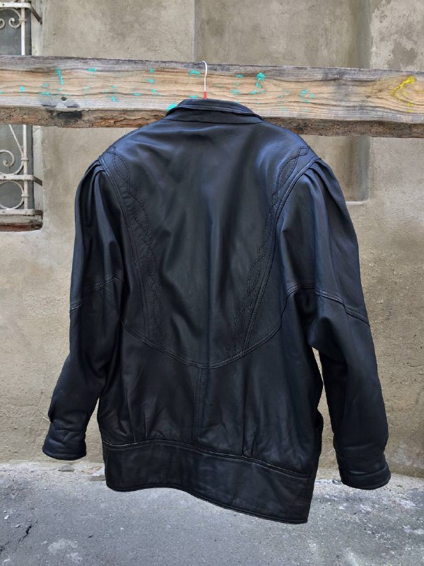 Кожаная куртка натуральная кожа размер L оверсайс 2
