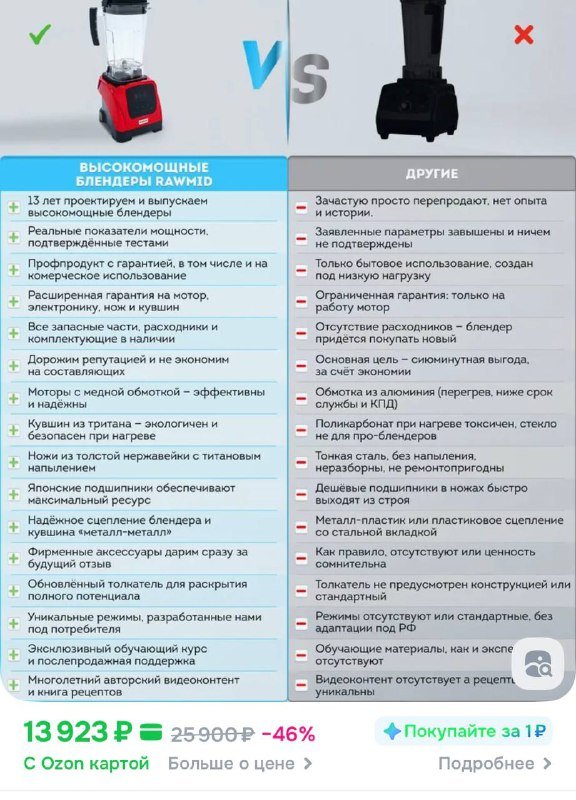 Блендер стационарный мощный Dream Modern 2 BDM-06 3