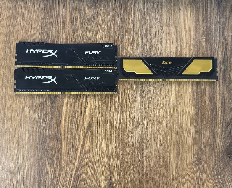 Оперативная память DDR4, видеокарта Radeon RX 550, электронные девайсы