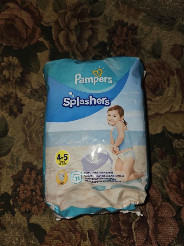 Новые подгузники Pampers Splashers 4-5