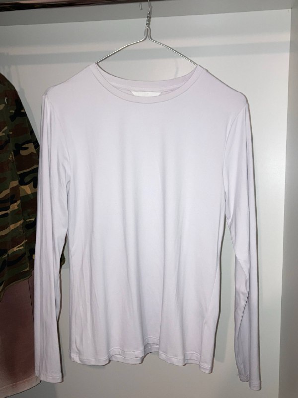 Белый лонгслив H&M размер L