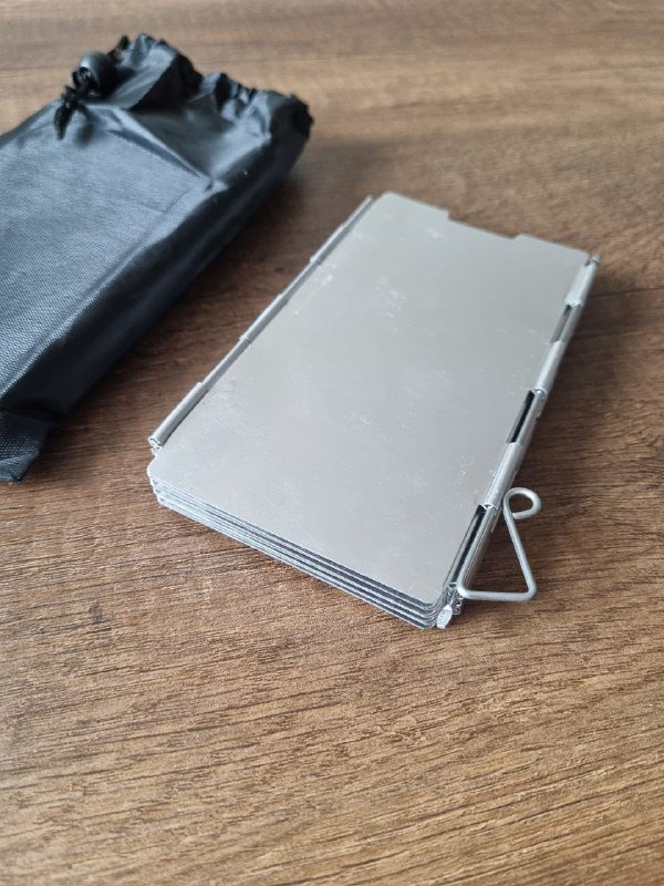 Складной ветрозащитный экран для газовой горелки из алюминия 2