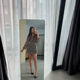 Леопардовые штаны, юбка-шорты, платье Zara 4