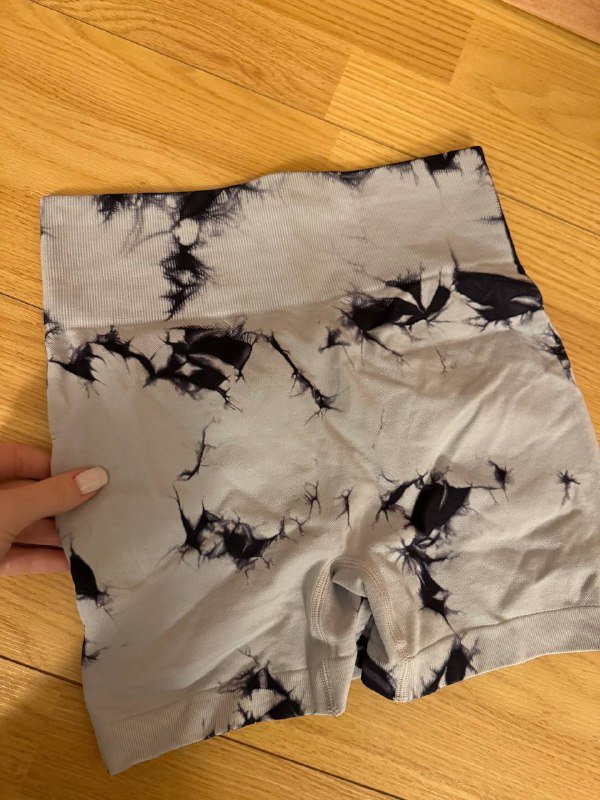 Велосипедки/шорты спортивные, тай дай, push-up эффект