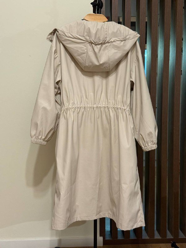 Плащ Oysho серо-бежевый, безрукавка и кардиган хлопковый 2