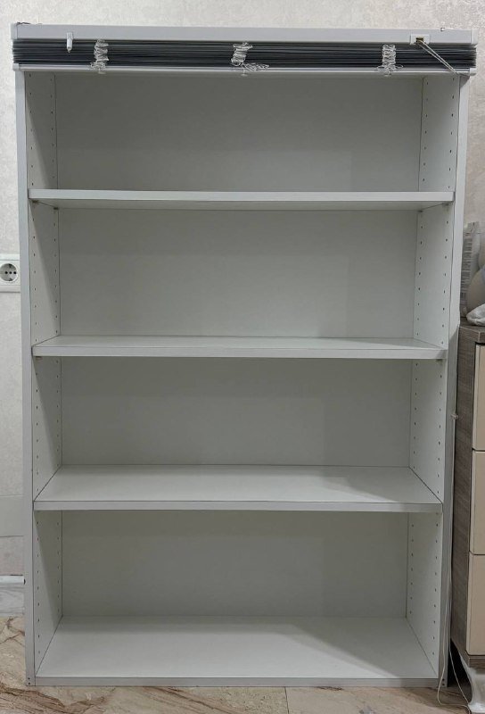 Шкаф-полка с жалюзи белый