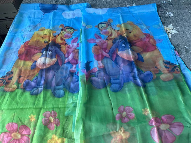 Занавеси детские, покрывало на двуспальную кровать