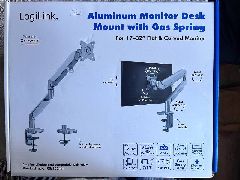Кронштейн-подставка для монитора с газ-лифтом