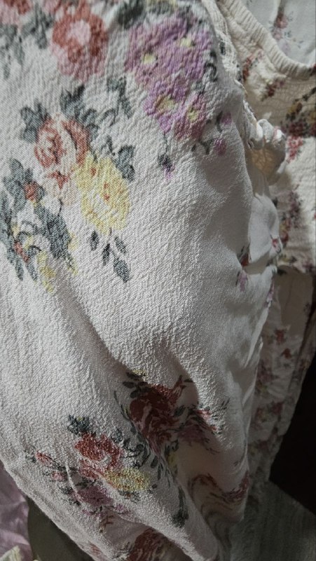 Холщовое платье с оборкой, размер 48 2