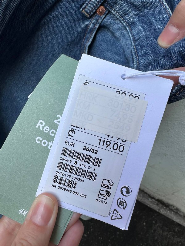 Мужские джинсы HM, джинсовые шорты Zara 3