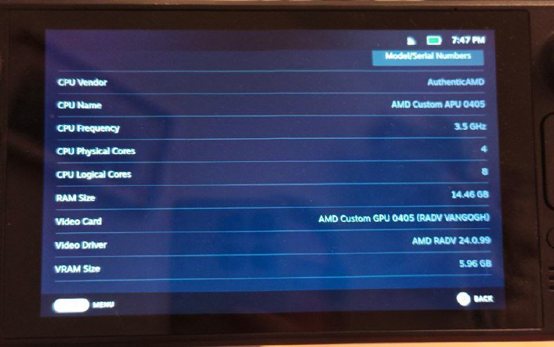 Портативная игровая консоль Steam Deck 256 ГБ 5