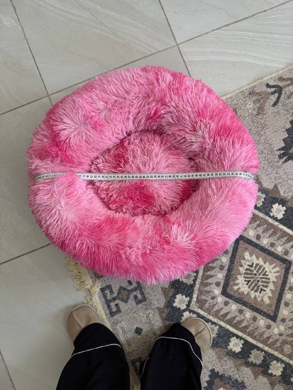 Круглая лежанка для собак и кошек 3