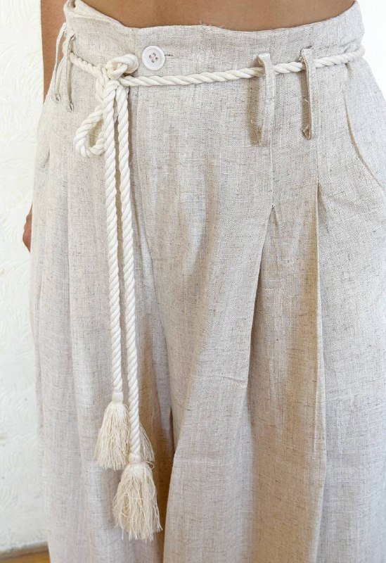 Женские штаны со льном 3