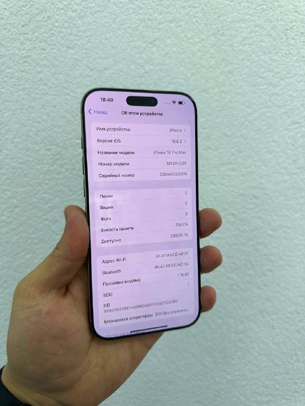 iPhone 16 Pro Max 256GB 8