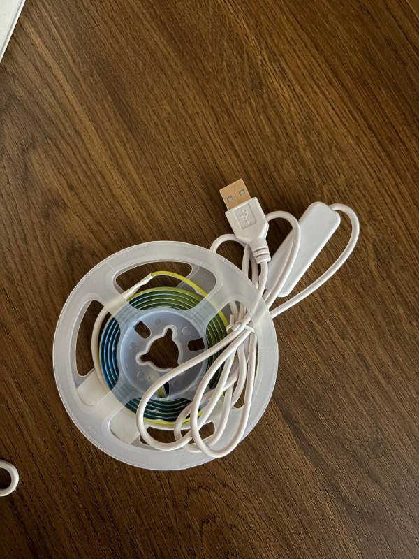 Неоновая LED лента синяя 1 м 2