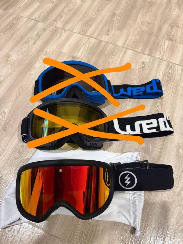 Маска Electric Charger с зеркальной линзой в чехле