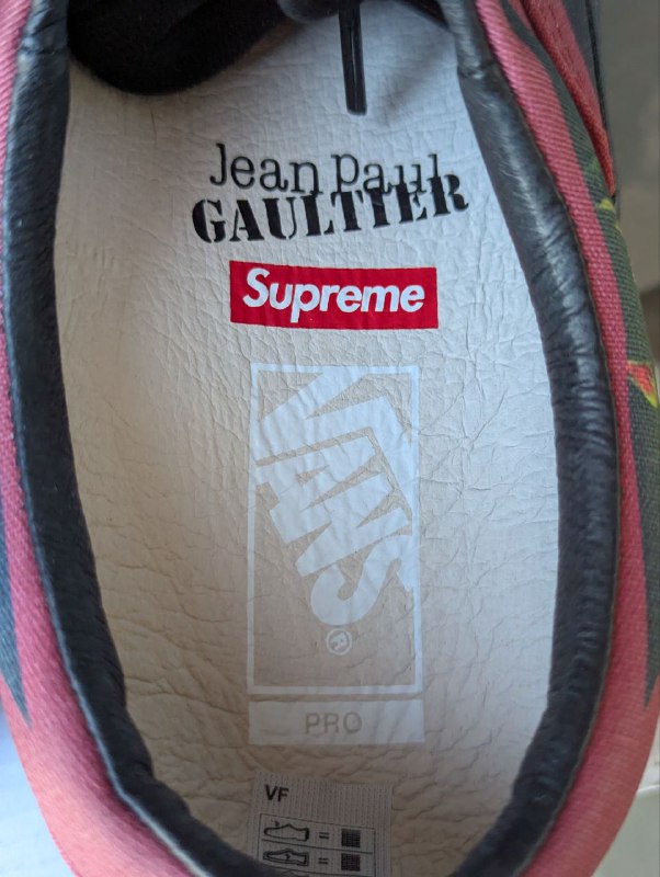 Кеды Vans Era Pro Supreme Jean Paul Gaultier, размер 40.5 EU 6