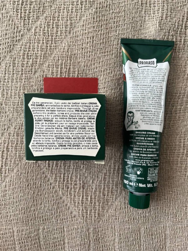 Крем и мыло для бритья Proraso новые 2