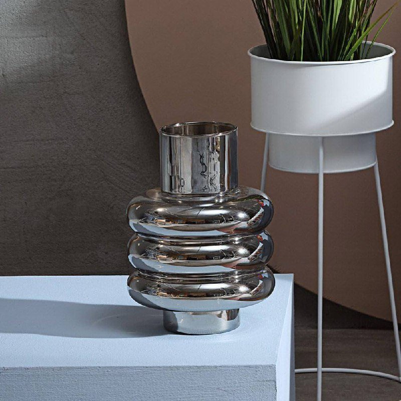 Ваза хромированная 18х24см