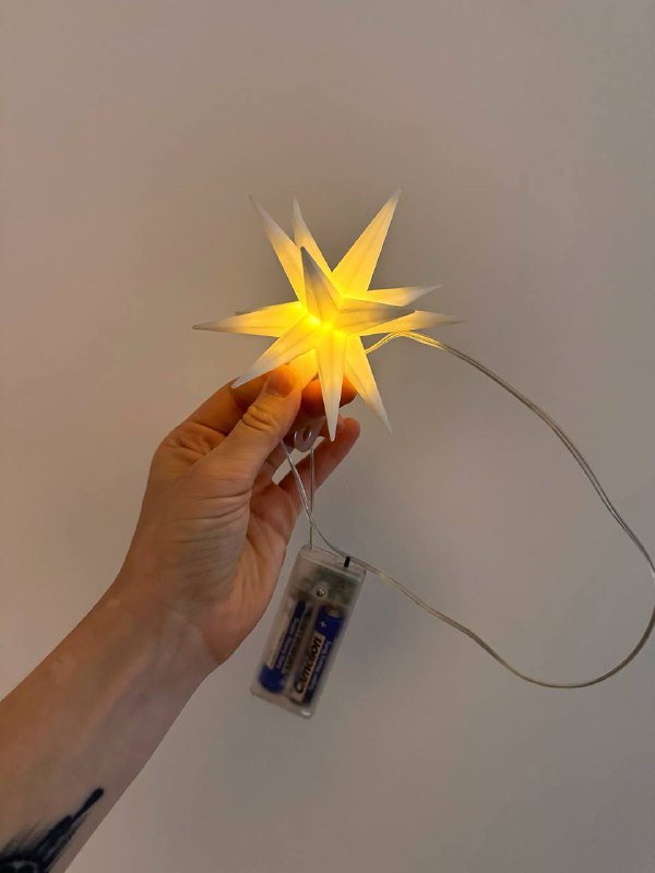 Новогодняя звезда на батарейках 3