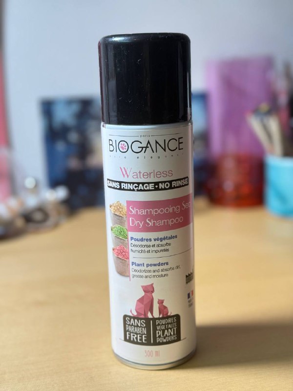 Сухой шампунь Biogance Waterless для кошек и собак 300 мл