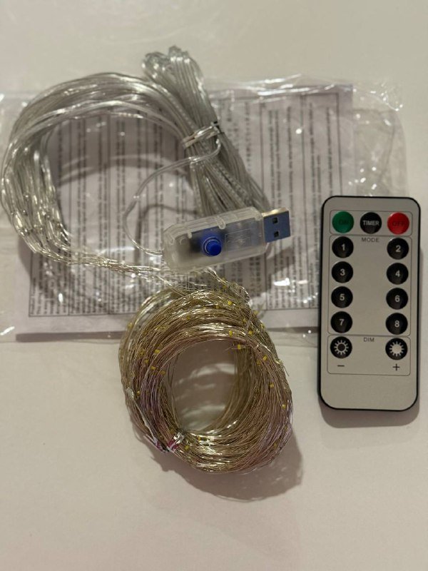 Гирлянда штора с дистанционным управлением 3х3 метра