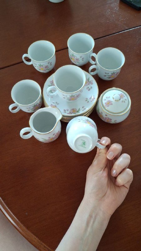 Фарфоровый сервиз для эспрессо Чехословакия