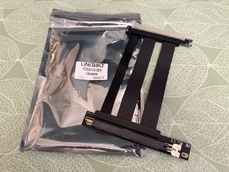 PCI-E 5.0 райзер 90 градусов, 150 мм