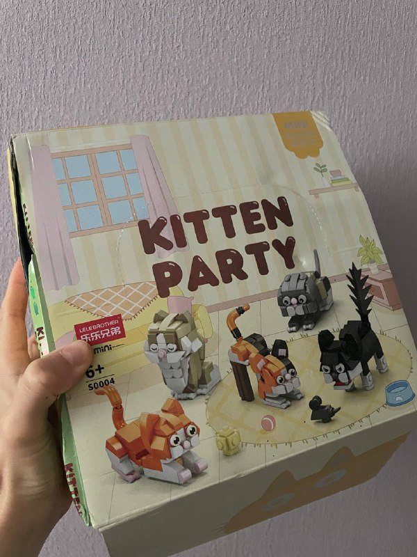 Конструктор 9 наборов Kitten party с котиками