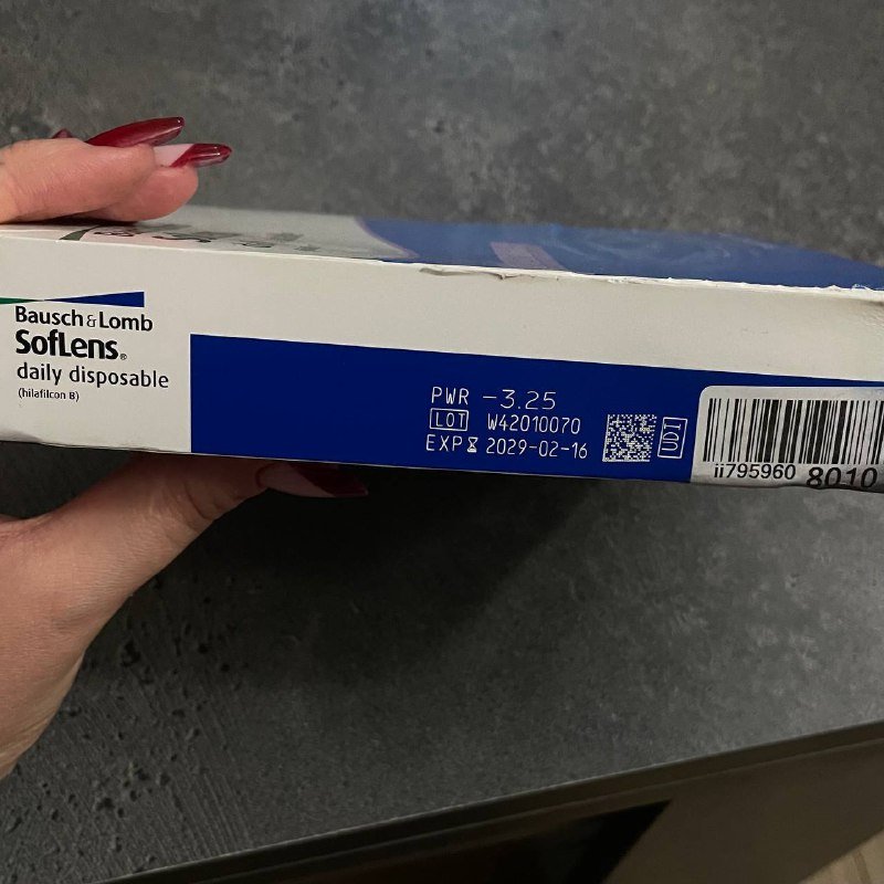 ежедневные контактные линзы Bausch&Lomb -3.25 дп 2