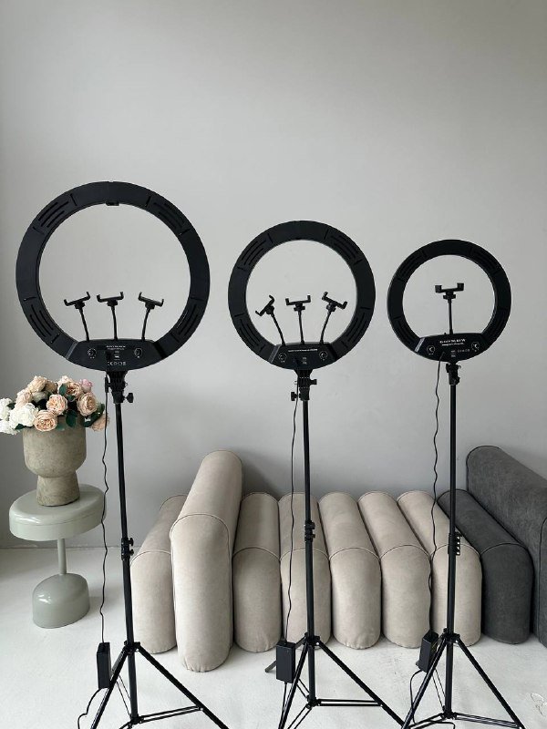 кольцевые лампы с штативом 33 см, 36 см, 45 см, RGB 36 см 1
