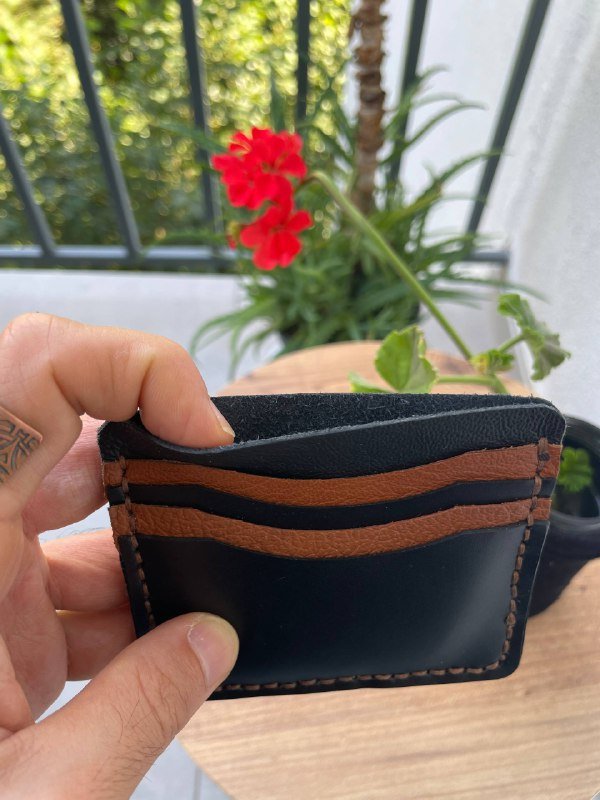 Двухсторонние кожаные кошельки для карточек и денег 6