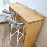 Деревянная барная стойка, барные стулья 2