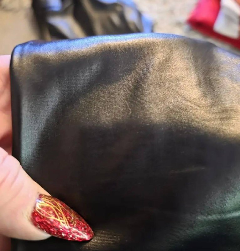 Женские кожаные леггинсы XL 3