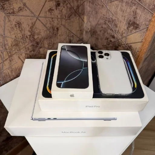 MacBook Air, iPad Pro, iPhone 16 Pro Max