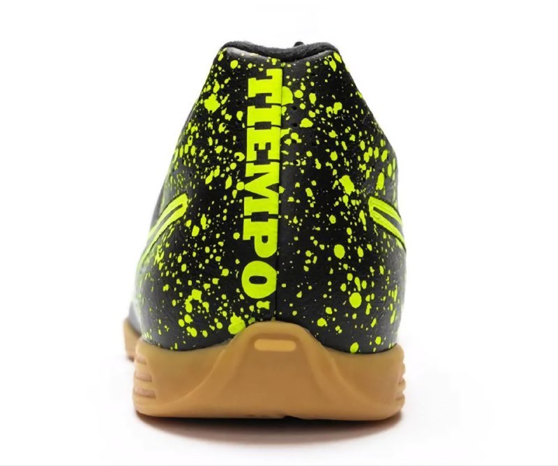 Бутсы Nike Tiempo Rio II IC черные с желтым 42.5-43 5