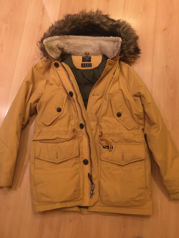 Куртка Abercrombie & Fitch размер L горчично-жёлтая 7