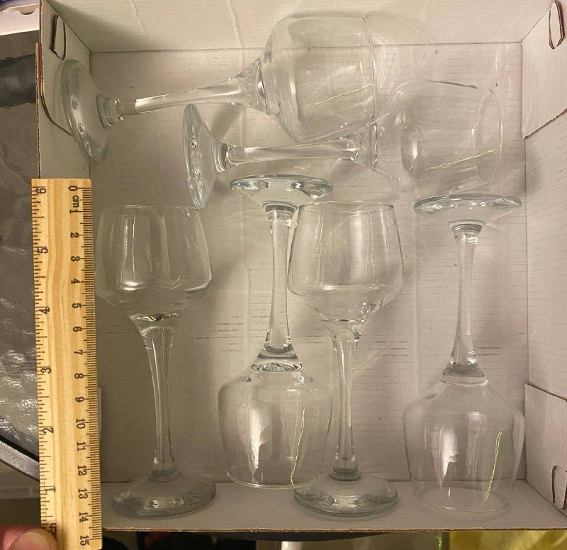 Рюмки бокалы стопки фужеры 6шт 70мл