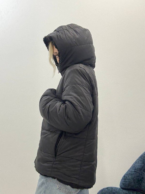 Двухсторонняя шуба Oysho размер M 4