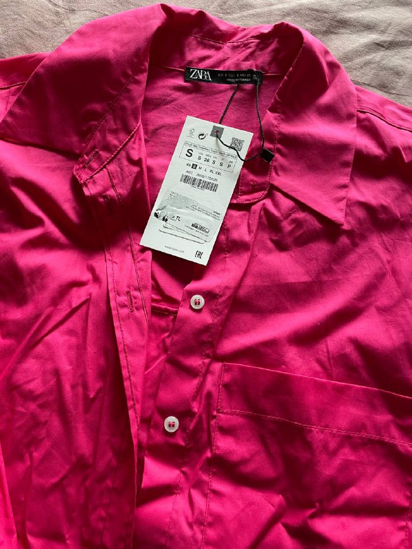 Рубашка ZARA 100% хлопок размер S 2