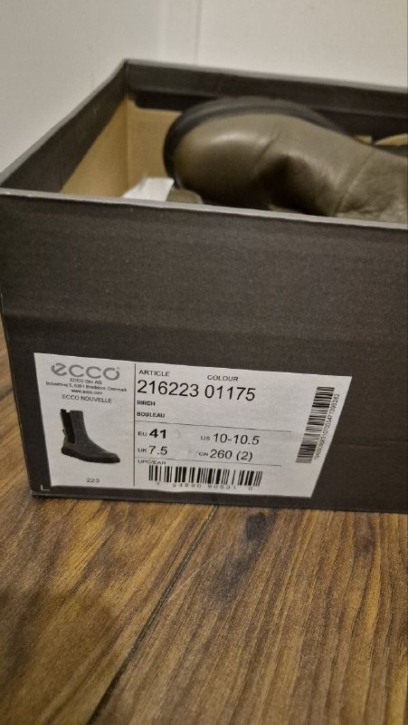 Ботинки челси ECCO из натуральной кожи, размер 41 3
