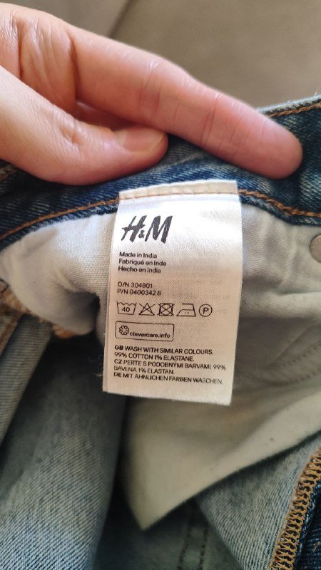 Мужские джинсы H&M Slim Denim размер 31 4