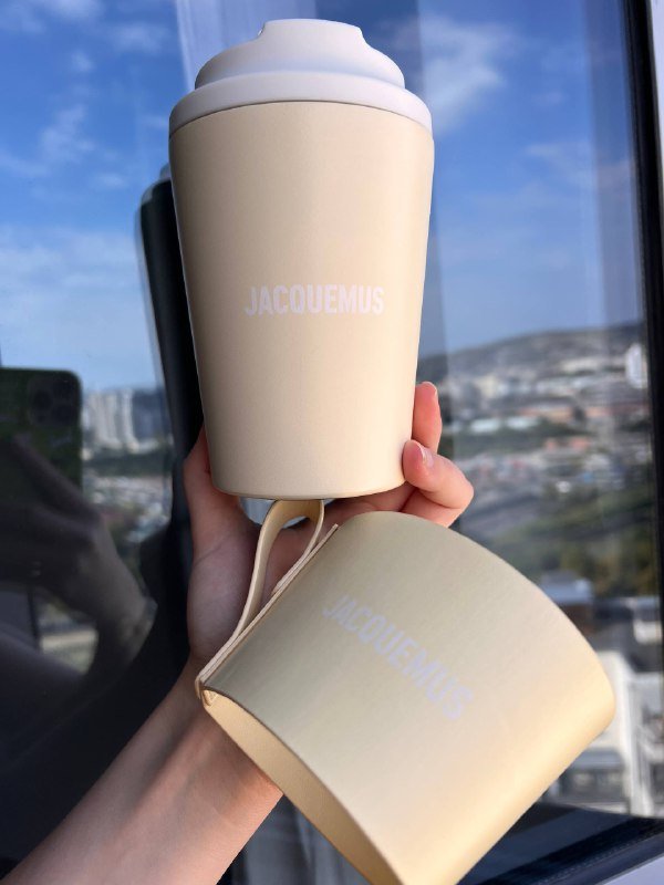 Термокружка Jacquemus 350мл нежно-желтая 2