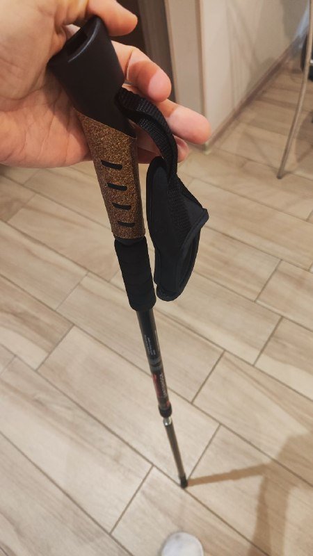 2 палки для хайкинга телескопические с ручкой