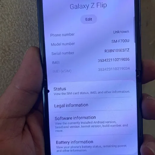 Samsung Galaxy Z Flip, ноутбук