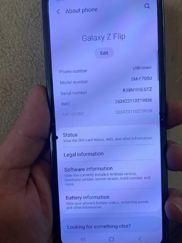 Samsung Galaxy Z Flip, ноутбук 1
