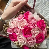 Готовые букеты из ленточек и мыла 2
