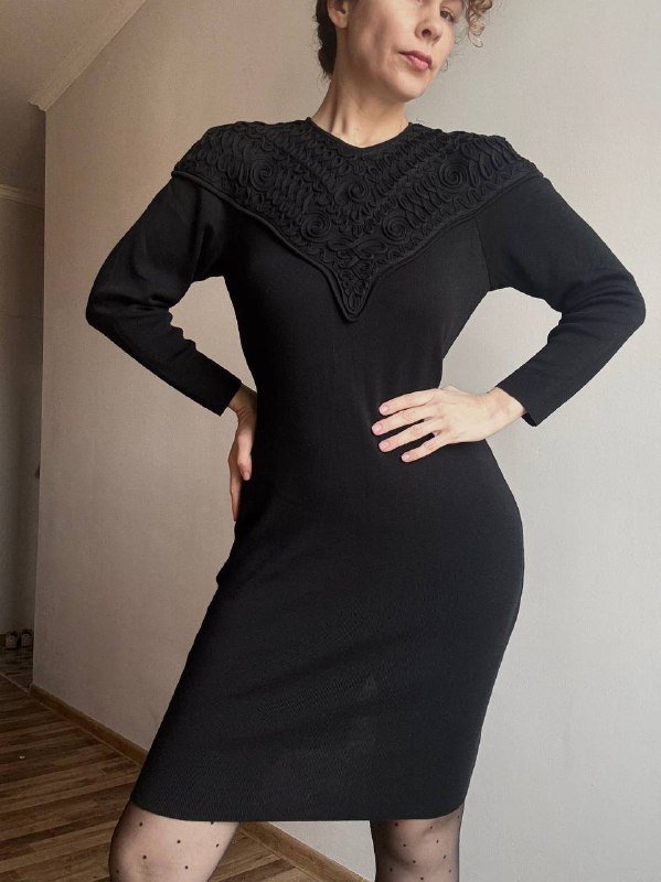 Винтажное платье Hiroko Koshino размер M хлопок