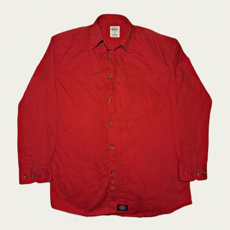 Джинсовая рубашка, Красная мужская рубашка 2